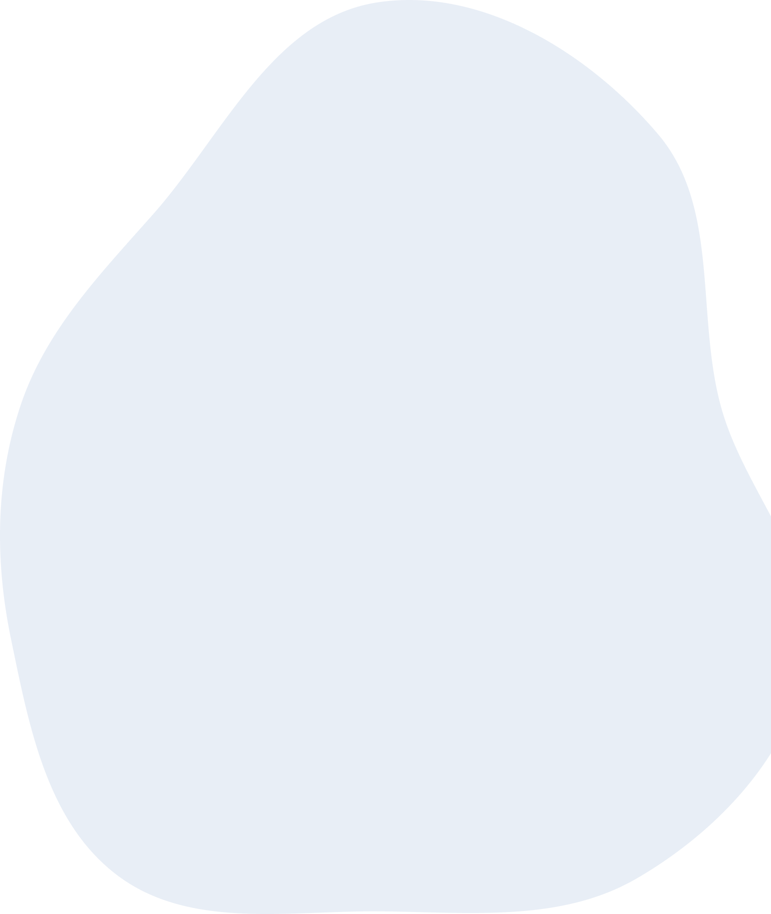 A light blue irregular blob shape on a plain background.